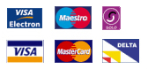 We accept most major credit & debit cards